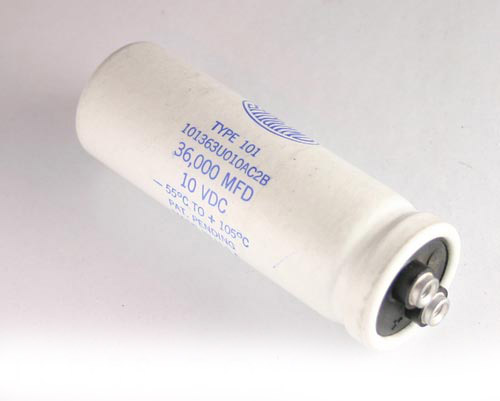 Picture of 101363U010AC2B SANG 36,000uF 10V Aluminum Electrolytic Large Can Computer Grade High Temp capacitor