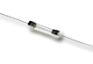 Picture of fuse > axial leads > 0.25x1.25in > fast acting > glass.