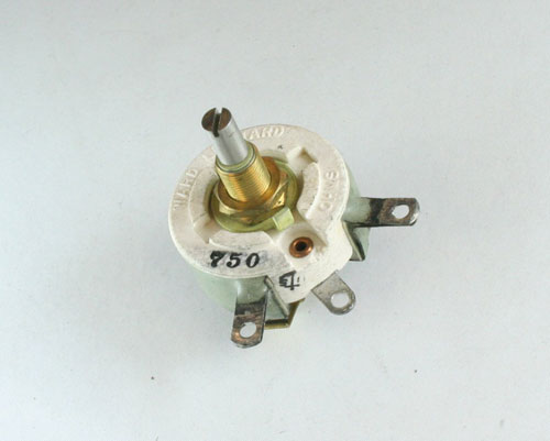 Picture of R-750-25-3/8X3/8 WARD LEONARD 750 Ohm, 25W RHEOSTAT Potentiometer