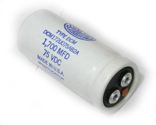 Condensatore Elettrolitico SANGAMO-CDE M39018/04-2184M – 7700µF 75V Alluminio