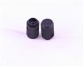KB500B 1/8" ALCO knob  aluminum Knurled