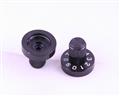 KBS500B10 1/8" ALCO knob  aluminum Skirted