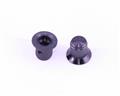 KNS501B 1/4" ALCO knob  aluminum Skirted