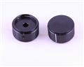 KT1250B 1/4' ALCO knob  aluminum Knurled
