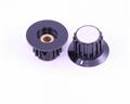 PKA90B 1/4" ALCO knob  plastic Skirted
