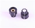 PKEC690B 1/4' ALCO knob  plastic Ribbed