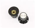 PKA55B 1/8" ALCO knob  phenolic skirted