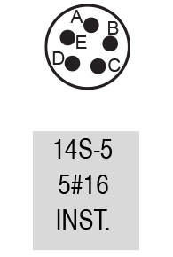 973100A-14S-5S insert arrangement.