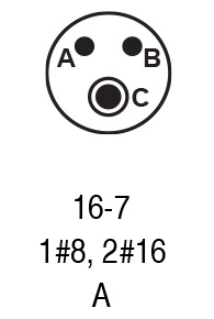 9716-7S insert arrangement.
