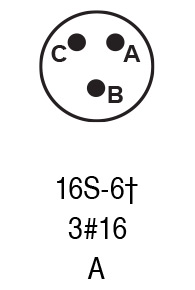 9716S-6S insert arrangement.