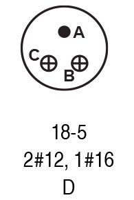 9718-5P insert arrangement.