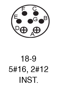 9718-9S insert arrangement.