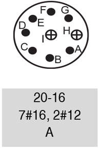 9720-16S insert arrangement.