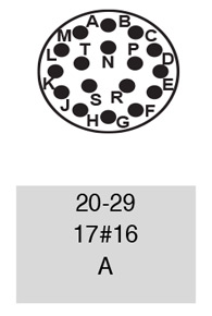 9720-29R insert arrangement.