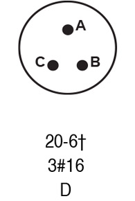 9720-6P insert arrangement.