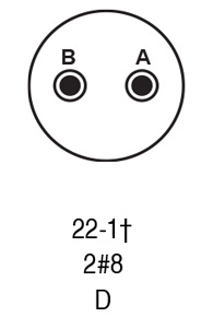 9722-1S insert arrangement.