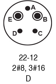 9722-12P insert arrangement.