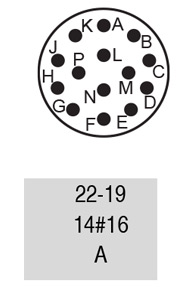 97-3108A-22-19P insert arrangement.