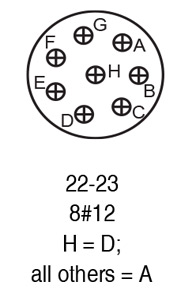 9722-23S insert arrangement.