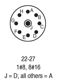 9722-27P insert arrangement.
