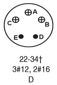 97-3102A-22-34P insert arrangement.