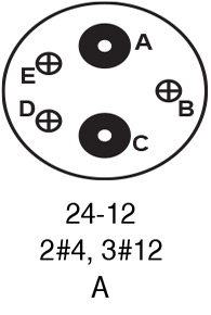9724-12S insert arrangement.