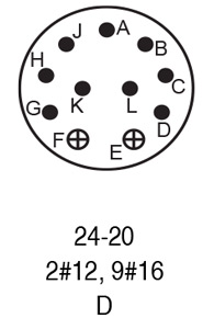 9724-20P insert arrangement.