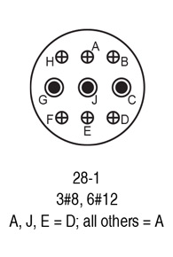 9728-1P insert arrangement.