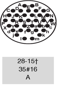 97-3101A28-15S-621 insert arrangement.