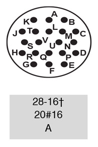 97-3106A28-16P insert arrangement.