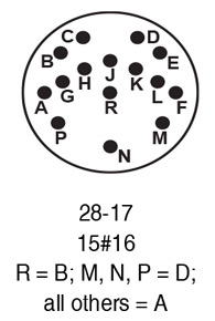 97-3102A28-17P insert arrangement.