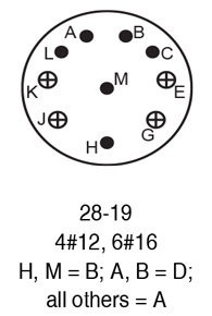 97-3100A28-19S insert arrangement.