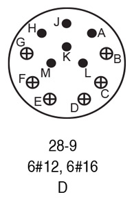 9728-9P insert arrangement.