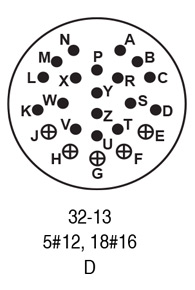 9732-13S insert arrangement.