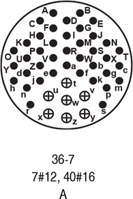 9736-7P insert arrangement.
