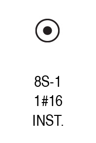 97-3106A8S-1S insert arrangement.
